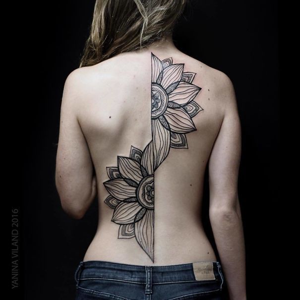 24 Spine Tattoos That Are The Backbone Of Coolness