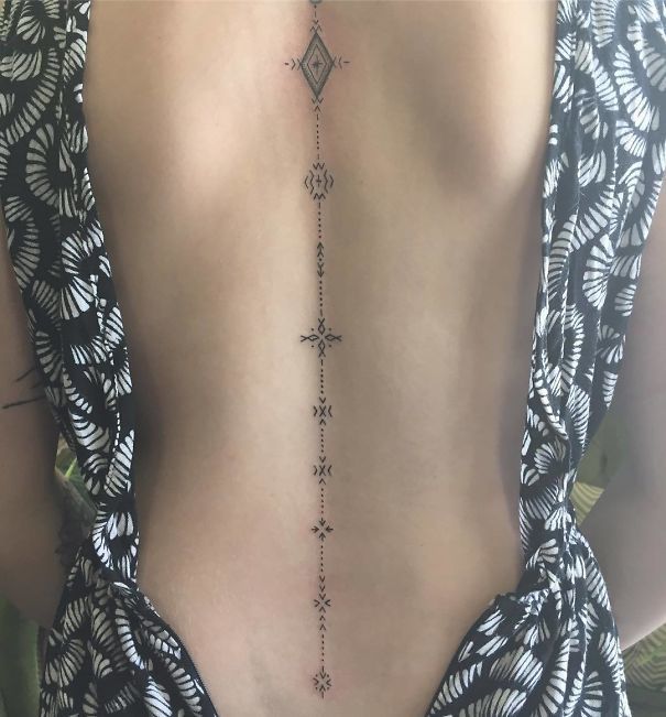 24 Spine Tattoos That Are The Backbone Of Coolness