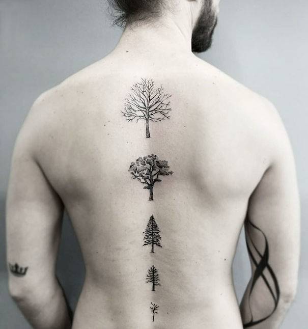 24 Spine Tattoos That Are The Backbone Of Coolness