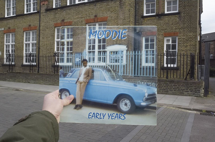 Photographer Visits The Places From Vinyl Records' Covers And Recreates Them
