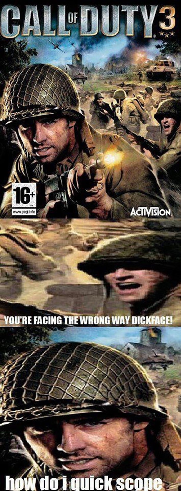 call of duty 3 usa - Call DUTY3 www peg.info Activision You'Re Facing The Wrong Way Dickface! how do i quick scope