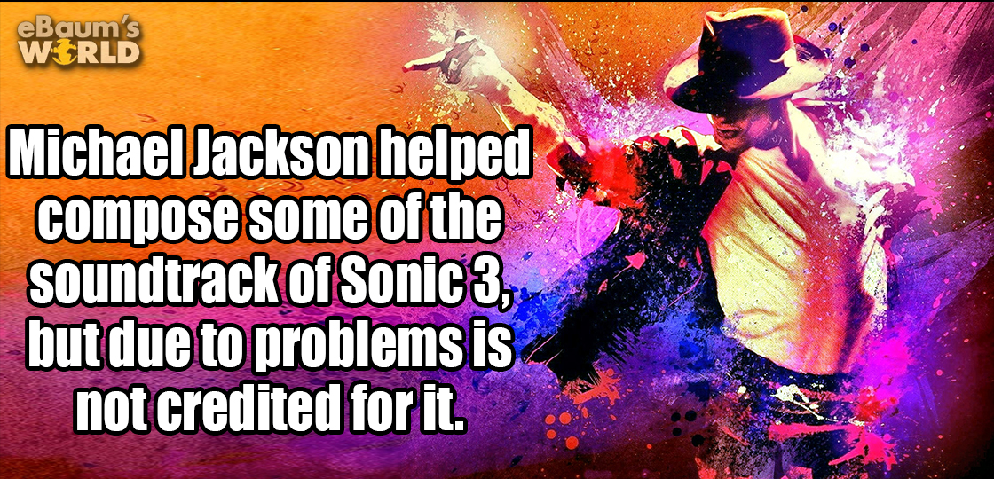 michael jackson pop art - Erle Michael Jackson helped compose some of the soundtrack of Sonic3.. but due to problems is not credited for it.
