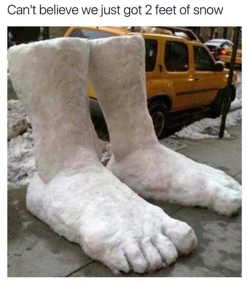 two feet of snow - Can't believe we just got 2 feet of snow