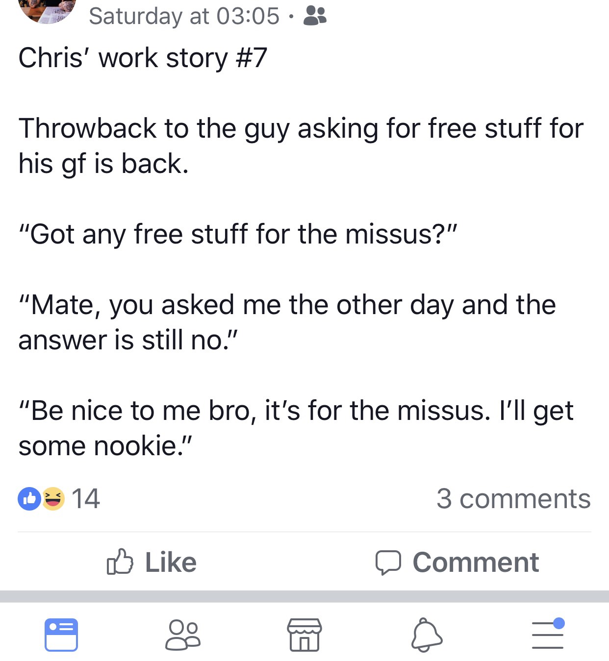 Chris’ Work Stories Are A Spiral You Wanna Fall Down