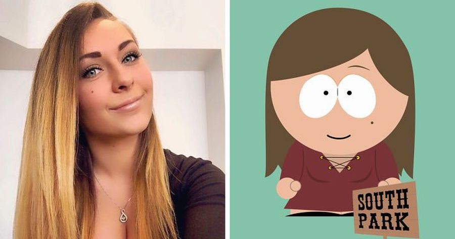 artist sam skinner and a drawing in southpark style