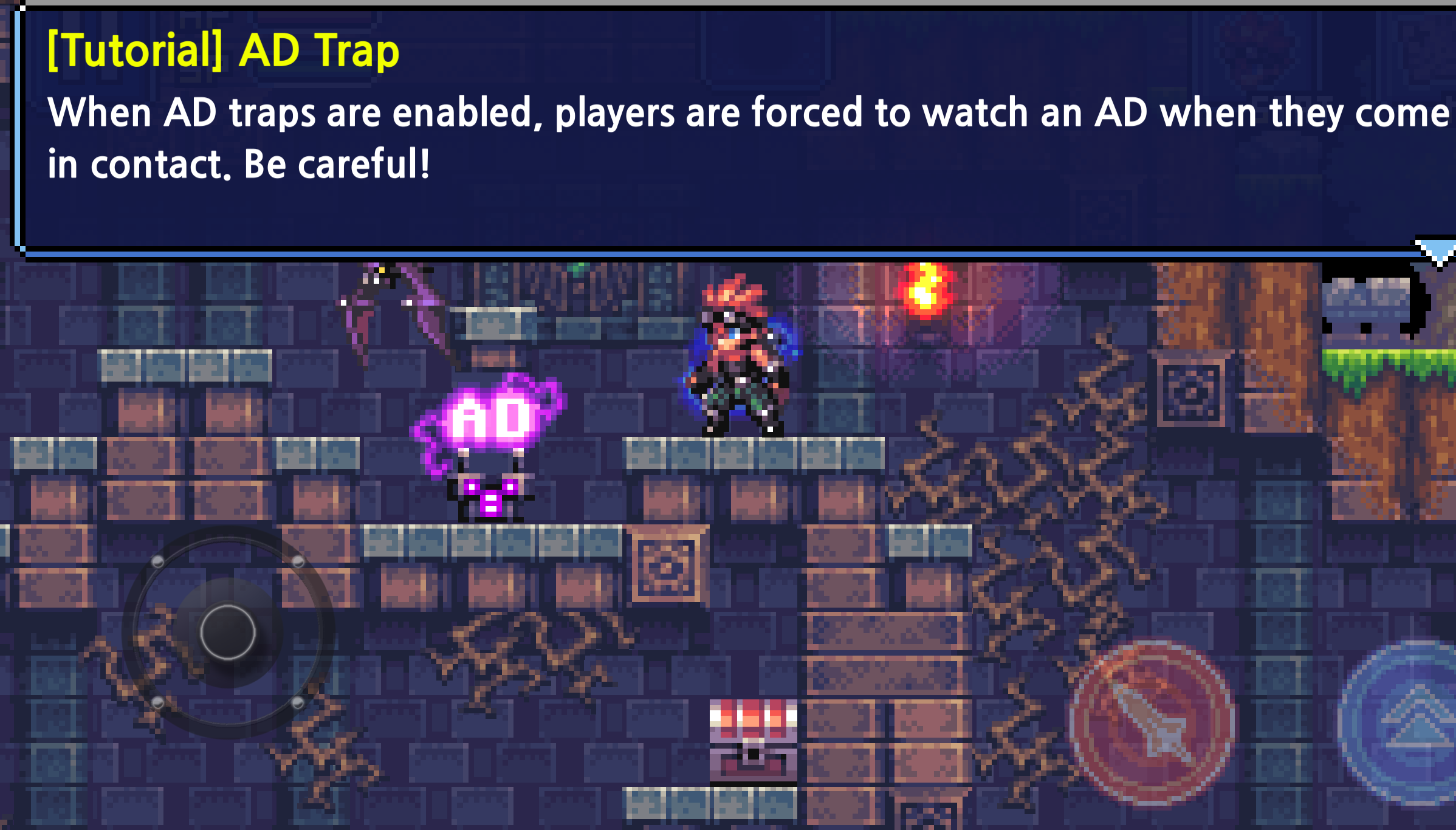 ad trap - Tutorial Ad Trap When Ad traps are enabled, players are forced to watch an Ad when they come in contact. Be careful!
