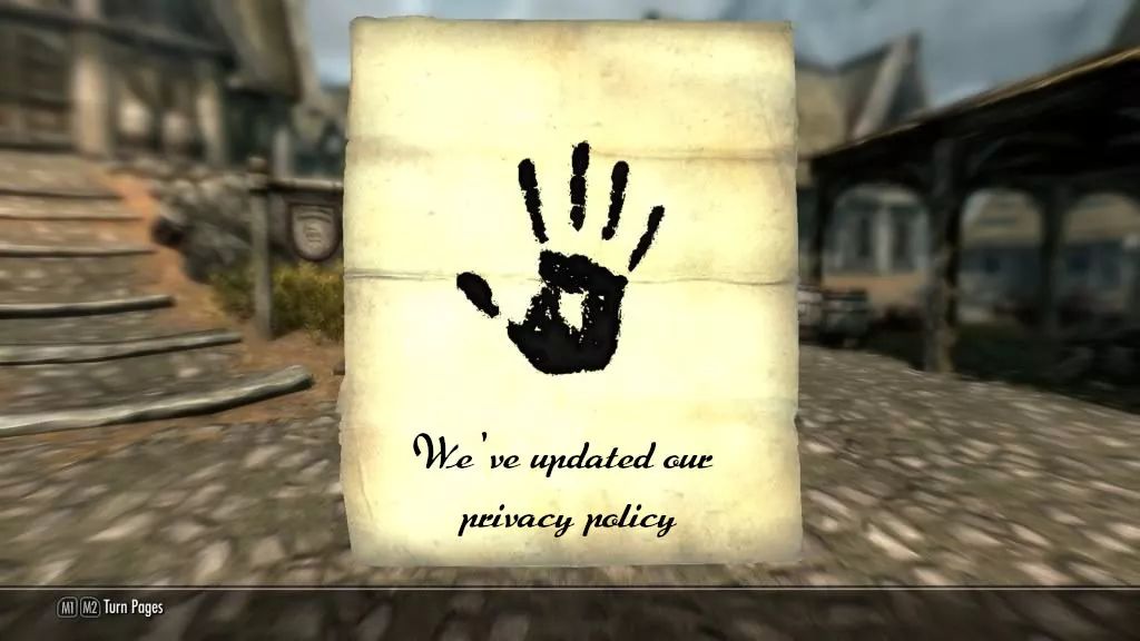 we have updated our privacy policy skyrim - We've updated our privacy policy Mi M2 Turn Pages