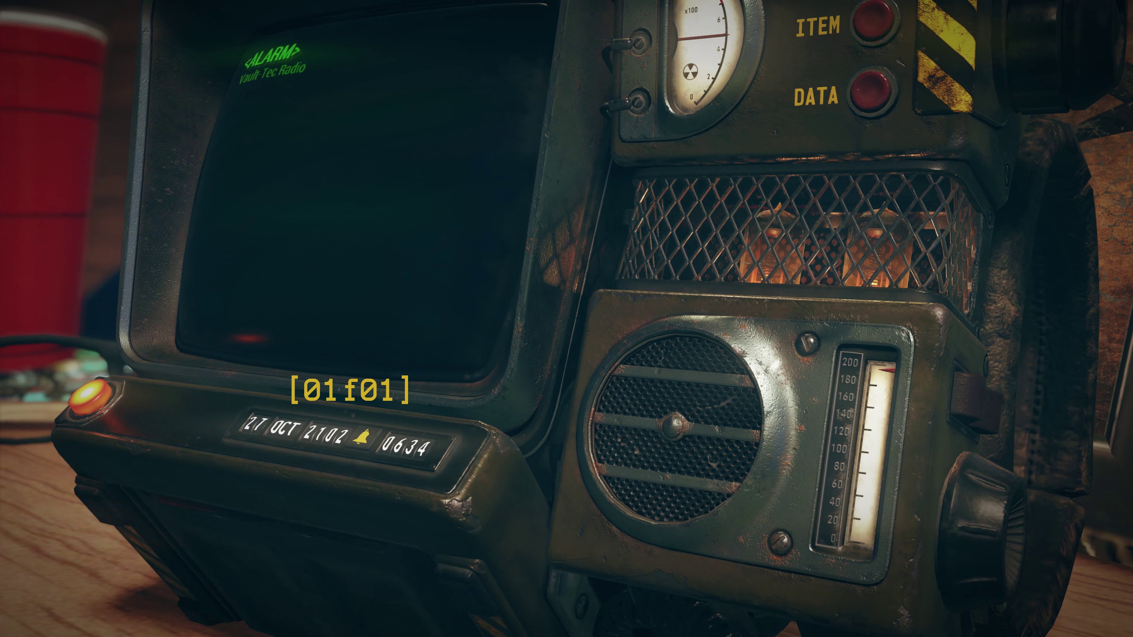 [Screenshot 01] Findings: - [01f01] - A Pip-Boy (model will be clarified later) lay on the desk in the protagonist's room, showing the date October 27th, 2102 - 06:34 (a.m./p.m.- unclear). Other pertinent info: - [01i01] - The final nuclear exchange which ravaged the world, took place on October 23rd, 2077. - [01i02] - According to Brotherhood of Steel terminal entries from Fallout 3, Vault 76 was supposed to re- open 240 months, or 20 years, after sealing shut. In other words- on October 23rd, 2097. - [01i03] - The events of Fallout 1, take place in 2161, making it first in the chronological timeline of the franchise. - [01i04] - Richard Grey, the man whose party discovered the Mariposa Military Base in June 2102, wouldn't become Fallout 1's lead villain The Master until later that year, and wouldn't become assembling his super-mutant army until 2103. - [01i05] - In the world of Fallout, ghouls are technically immortal, so long as they are not hurt, which means that even by the time the events of Fallout 1 took place, some individual ghouls were already well over 100 years old, and others yet had turned feral, due to a consistent exposure to radiation. Conclusions: - [01c01_i01/i02] - There is an unexplained 5 year and 4 day discrepancy between the date Vault 76 was meant to re-open and the date on which the events of the teaser trailer appear to take place. - [01c02_f01/i03] - If the events of Fallout 76 take place in 2102, they will supersede those of Fallout 1 by 59 years. - [01c03_f01/i04] - If the events of Fallout 76 take place in 2102, it is highly likely that no super-mutants will be encountered throughout the story, as their creation either wouldn't have started yet, or would have just begun, but the great distance between California and West Virginia would have prohibited such encounters by virtue of geography. - [01c04_f01/i05] - If the events of Fallout 76 take place in 2102, it is likely that the player may meet some ghouls born before the war, who still maintain their sanity. An extremely rare occasion in the centuries after the Great War covered by previous games.