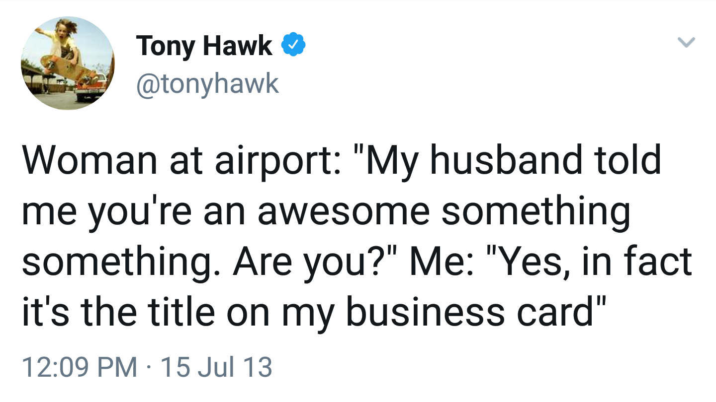 Tony Hawk Is A National Treasure