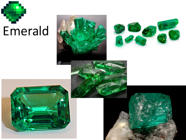 "Emerald - A precious stone with a brilliant green color."