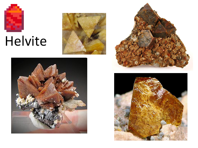 "Helvite - It grows in a triangular column."