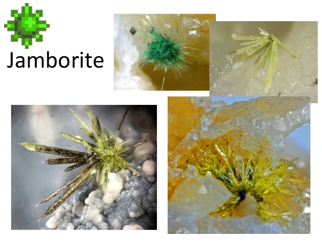 "Jamborite - The crystals are so tightly packed it almost looks fuzzy."