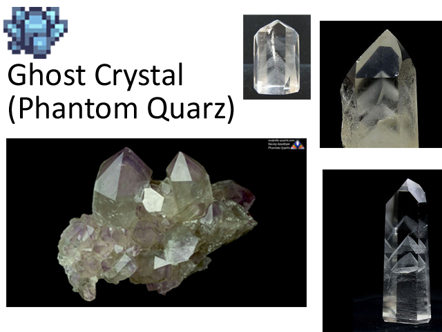 "Ghost Crystal - There is an aura of coldness around this crystal."