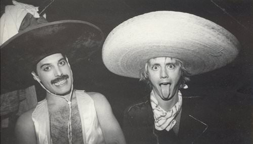 Freddie Mercury and Roger Taylor.