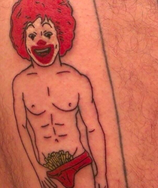 ronald mcdonald tattoo