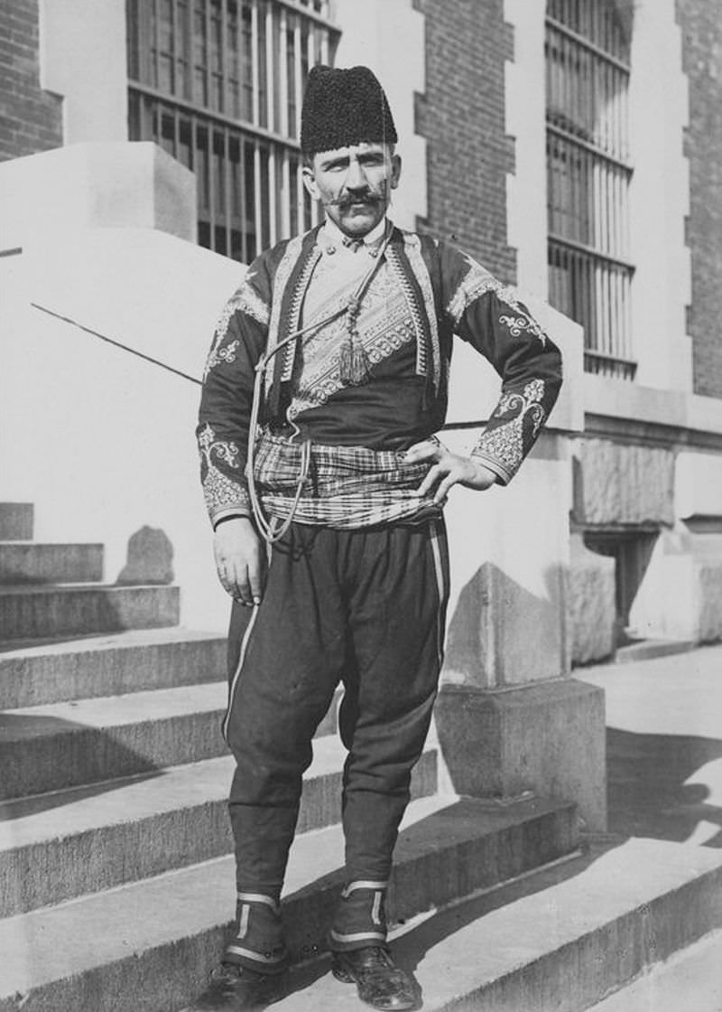 A man from the Ottoman Empire (Turkey) in 1912.