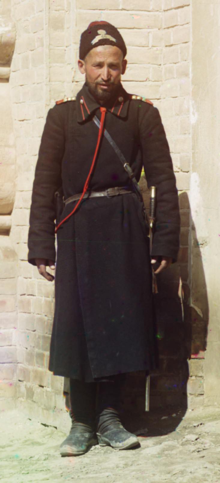 A man from the Uzbek region of Asia in 1912.