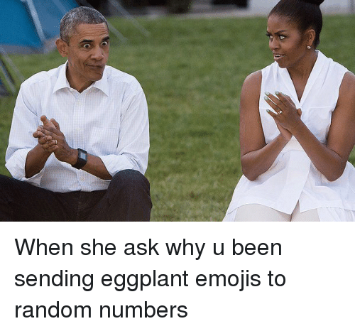 michelle obama photoshop - When she ask why u been sending eggplant emojis to random numbers