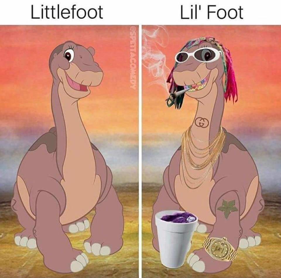 tweet - little foot lil foot - Littlefoot Lil' Foot