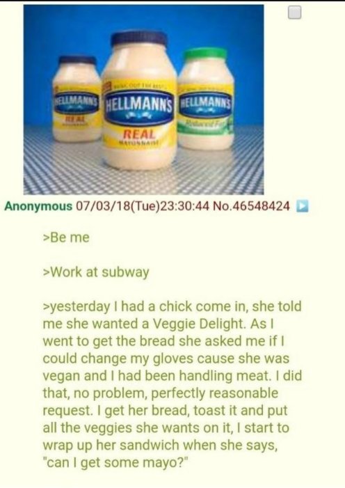 Vegan Is Heartbroken When She Learns Mayonnaise In NOT Vegan 