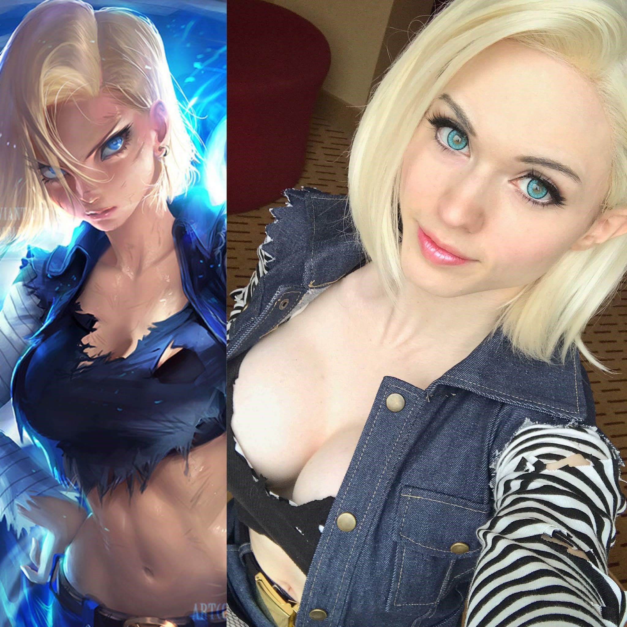 Wouldn't kick her out of my gym. android 18 cosplay porn - Me. 