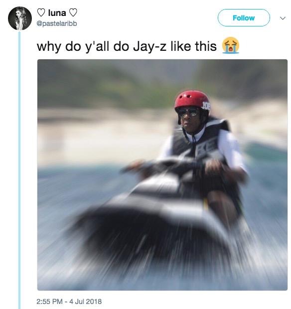 Jay-Z Looking Miserable On A Jet Ski Get The Meme Treatment 