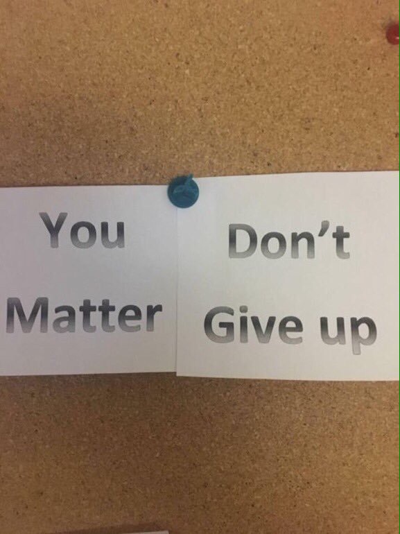 you matter dont give up - You Don't Matter Give up