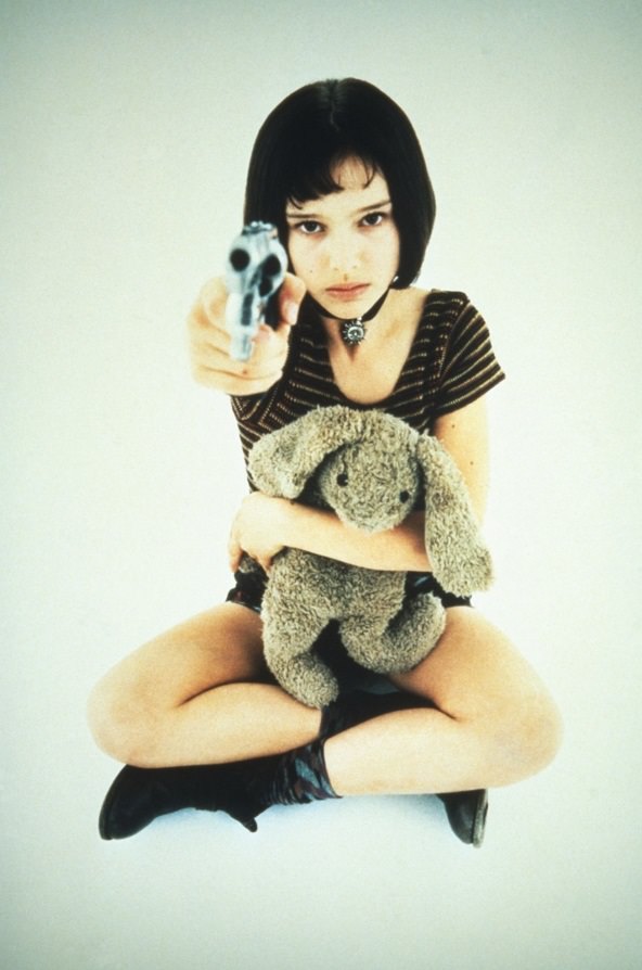 Natalie Portmans promotional picture for Leon: The Professional in 1994.
