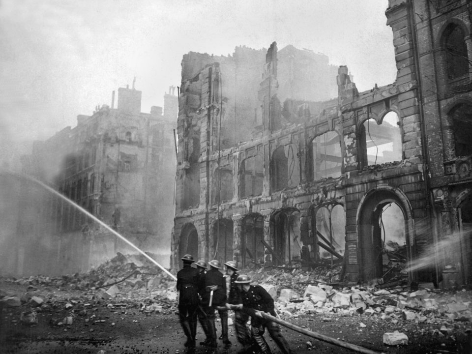 German forces during WWII bombed Buckingham Palace on Friday,  September 13, 1940. The bombs hit both the palace and its chapel.

Even scarier, the King and Queen were both at the residence at the time of the attack.