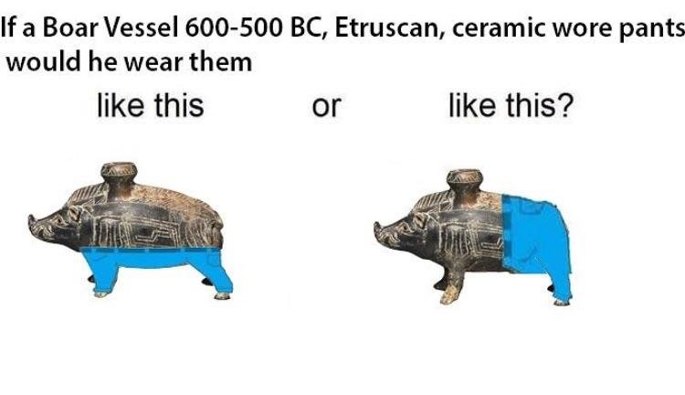 Boar Vessel 600-500 BC, Etruscan, Ceramic Memes Are The New WTF Craze