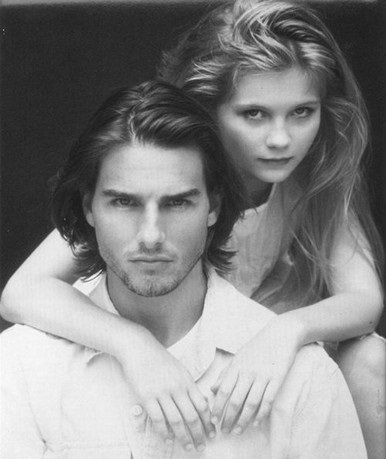 Tom Cruise and Kirsten Dunst take a picture together for a magazine while filming Interview With the Vampire: The Vampire Chronicles in 1994.