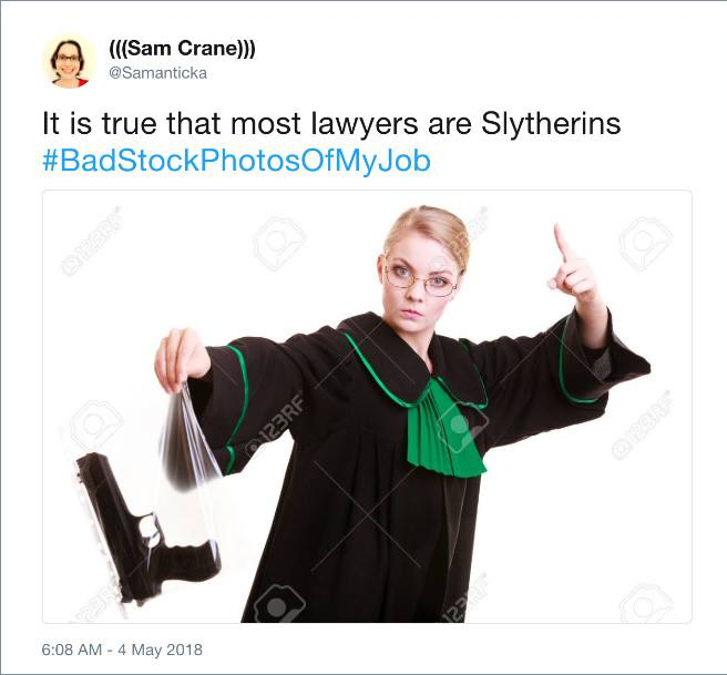 stock photo lawyer - Sam Crane It is true that most lawyers are Slytherins OfMyJob 123