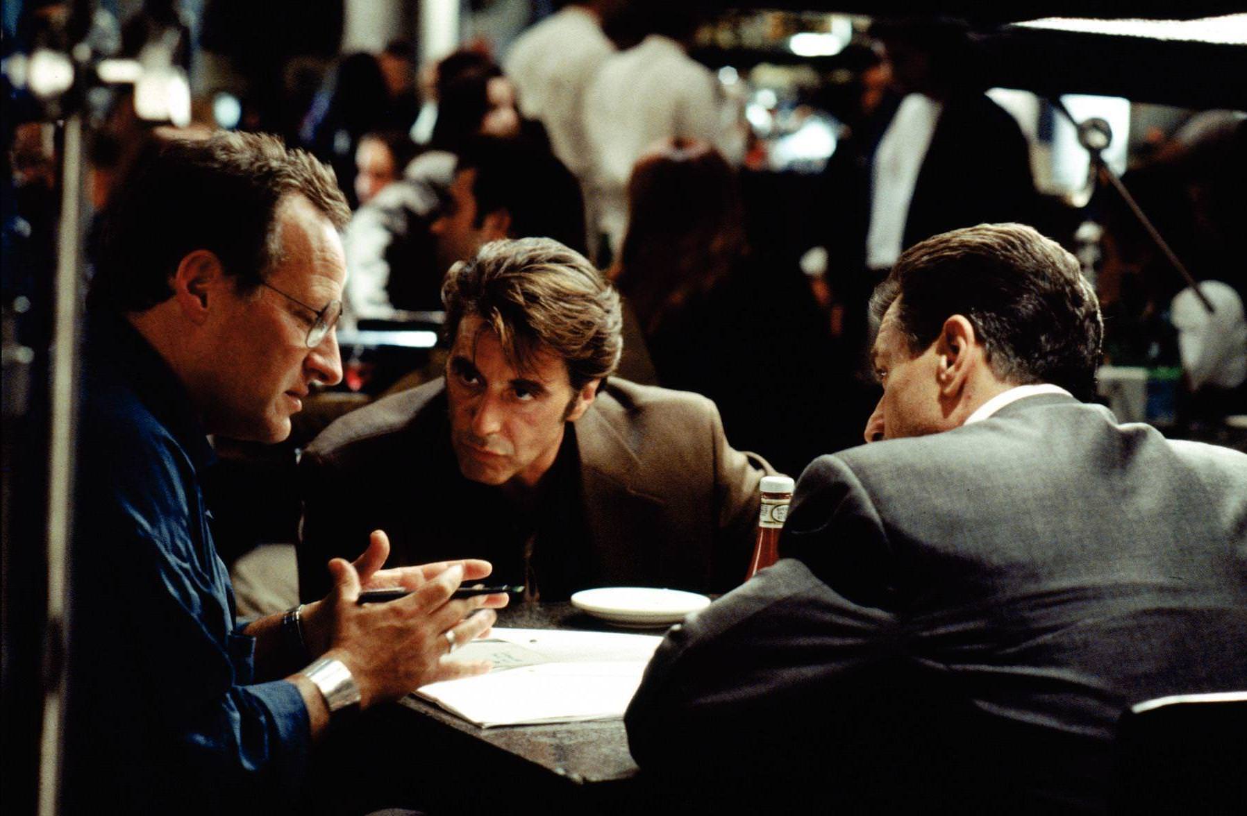 Director Michael Mann talking about the upcoming scene with Al Pacino and Robert DeNiro for the film Heat in 1995.
