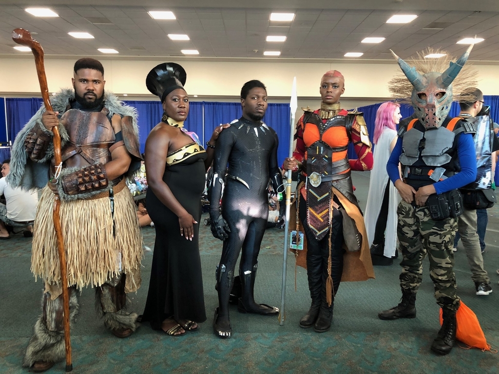 black panther family halloween costumes