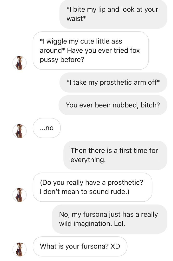 Guy Owns A Sexting Furry And Makes Her Rage Quit The Conversation