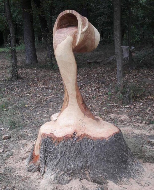 branch wood carving