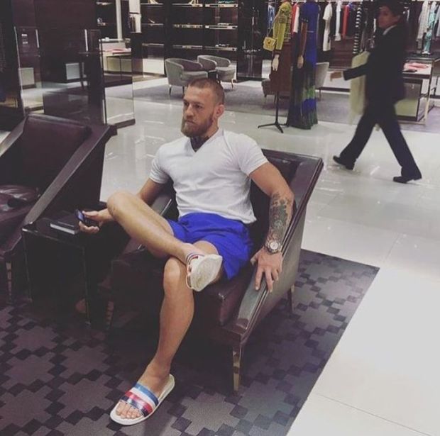 Even Conor Mcgregor has to wait for his girlfriend...