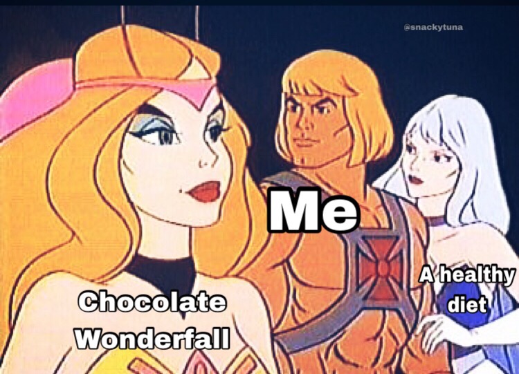 memes - sweet bee he man - a snackytuna Me A healthy diet Chocolate Wonderfall