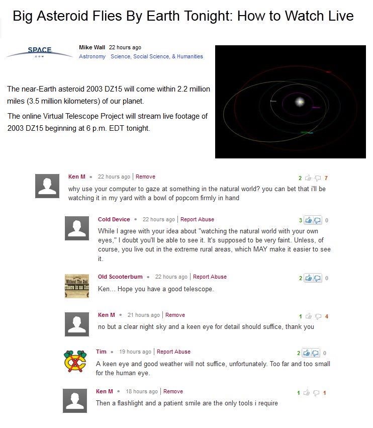 ken m on food - Big Asteroid Flies By Earth Tonight How to Watch Live Space Mike Wall 22 hours ago Astronomy Science, Social Science, & Humanities The nearEarth asteroid 2003 DZ15 will come within 2.2 million miles 3.5 million kilometers of our planet. Th