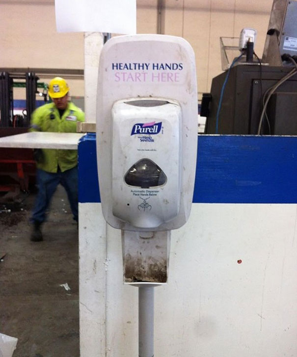 ironic examples funny - Healthy Hands Start Here Purell