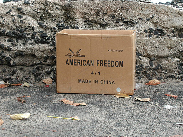 most ironic photos of all time - 43F22305004 Jy Slam American Freedom 471 Made In China