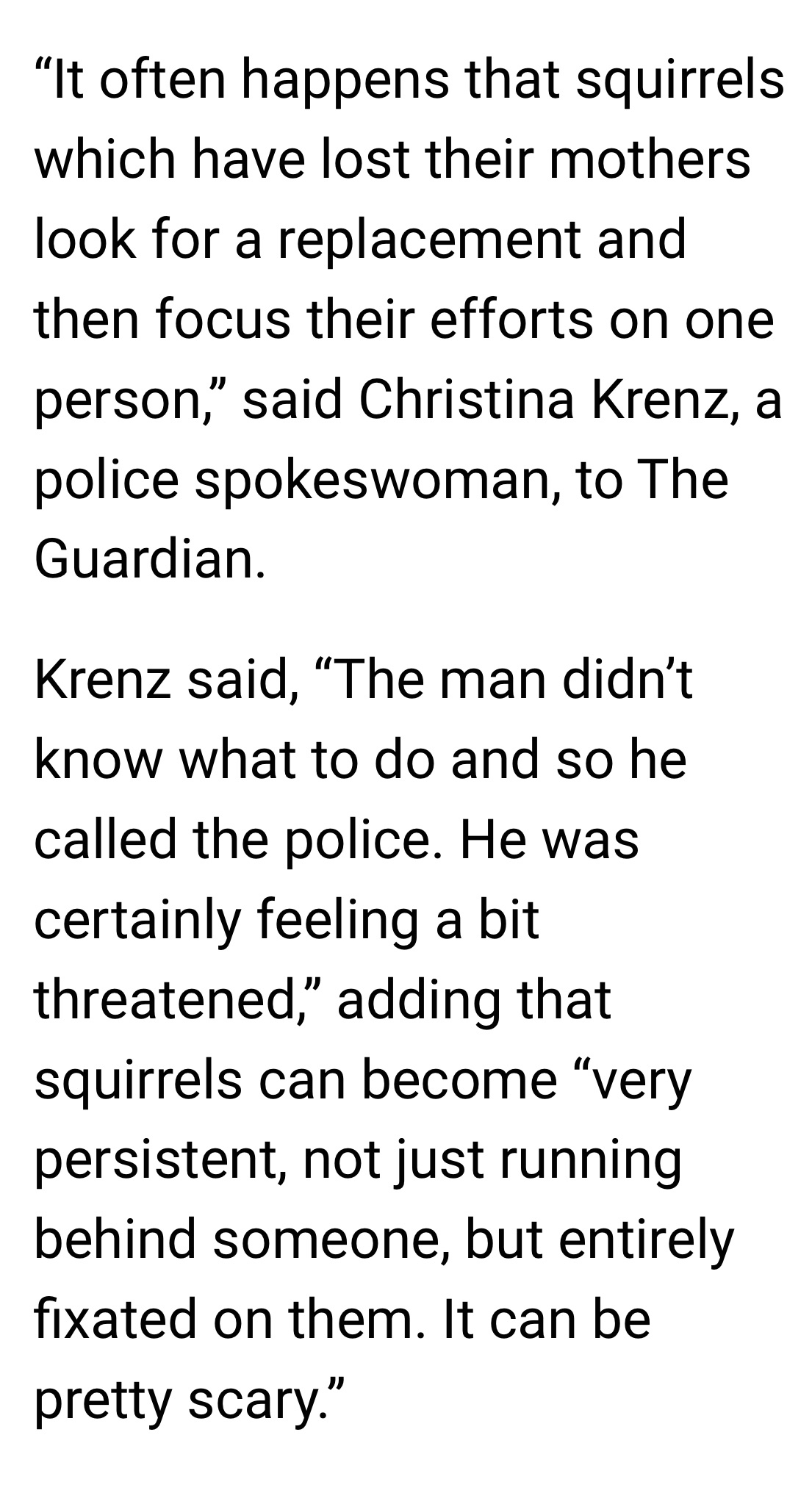 German Man Calls Police And Runs For His Life From A... Baby Squirrel?