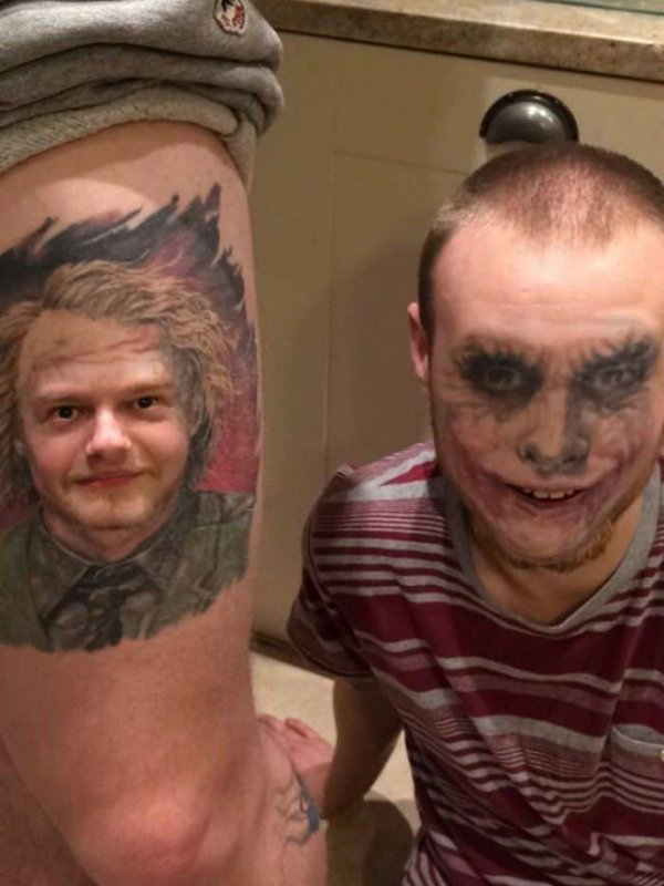 18 Examples Of Tattoo Face-swaps The Ghoulishly Hilarious Fad