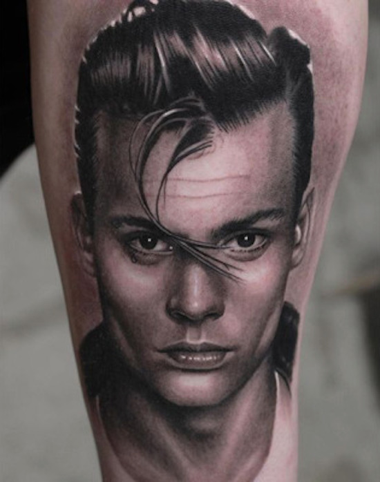 tattoo art johnny depp cry baby