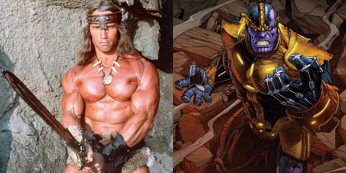 And lastly Arnold Schwarzenegger as Thanos.