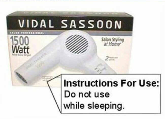 hair dryer - Vidal Sassoon 1500 Uudal Sassoon 104OR Foreibel Salon Styling at Horne Watt Instructions For Use Do not use while sleeping.