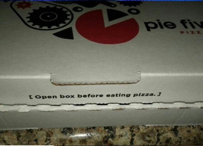 you don t say meme - pie fin Lopen box before eating pizza.