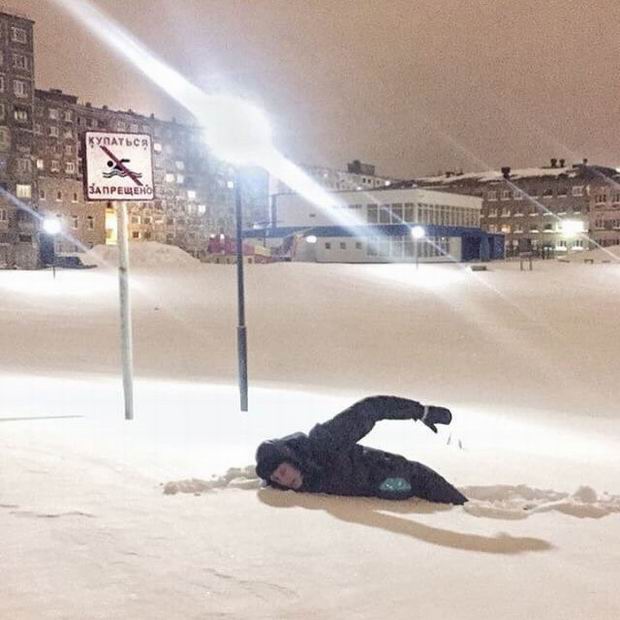 russia canada snow storm meme