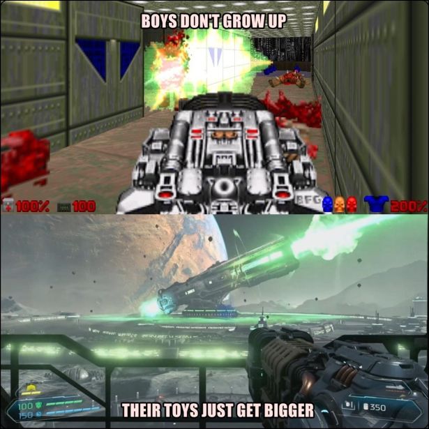 doom memes - Boys Don'T Grow Up 100%. 100 2007 100 Their Toys Just Get Bigger 350 1506