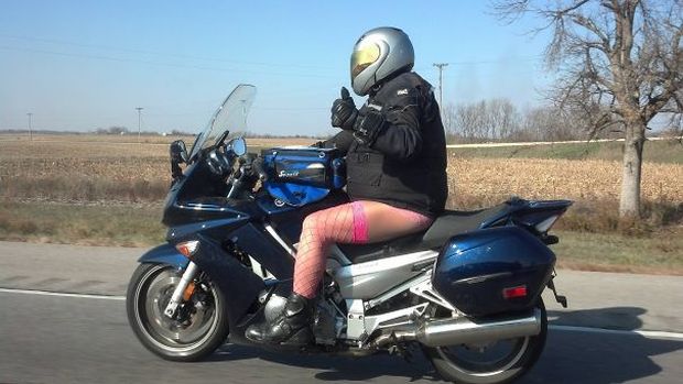 pantyhose motorbike